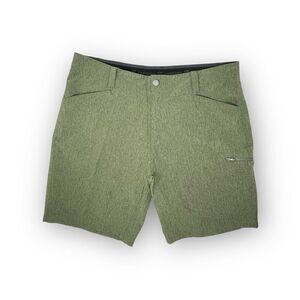 ZeroXposur Travel Series Shorts Green Zip Pocket Outdoor Stretch Men’s Size 38